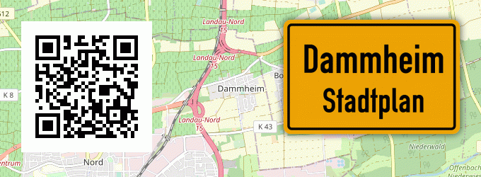 Stadtplan Dammheim