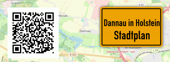 Stadtplan Dannau in Holstein