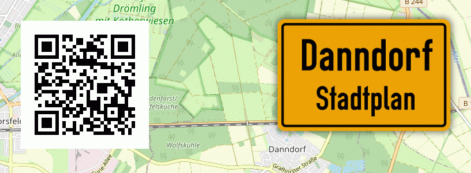 Stadtplan Danndorf, Niedersachsen