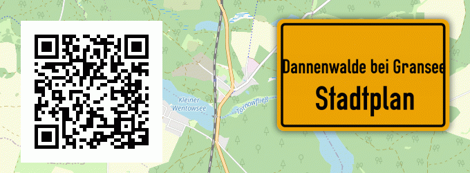 Stadtplan Dannenwalde bei Gransee