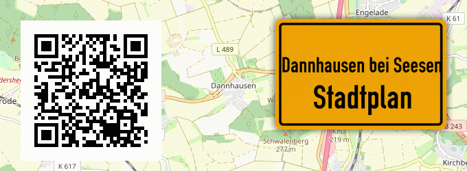 Stadtplan Dannhausen bei Seesen
