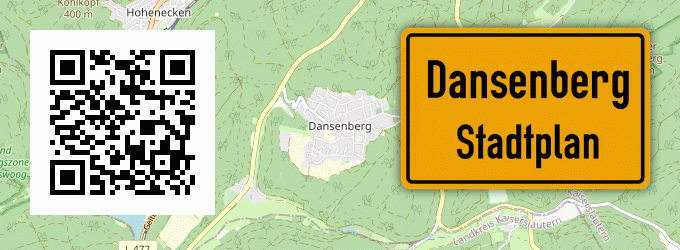Stadtplan Dansenberg, Pfalz