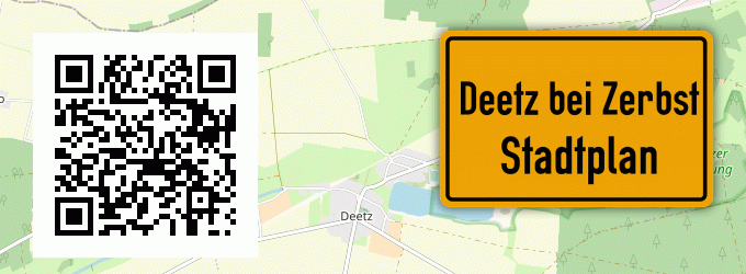 Stadtplan Deetz bei Zerbst
