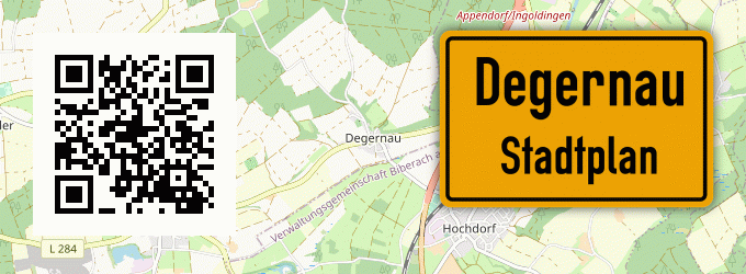 Stadtplan Degernau