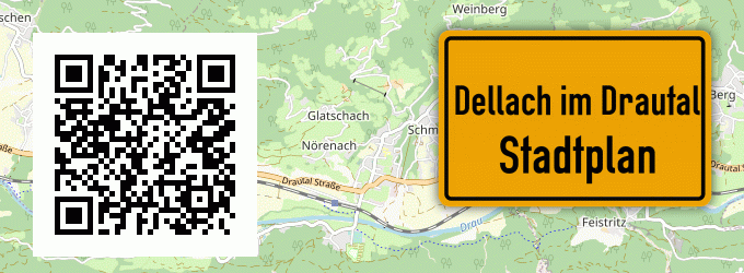 Stadtplan Dellach im Drautal