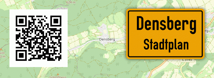 Stadtplan Densberg, Hessen