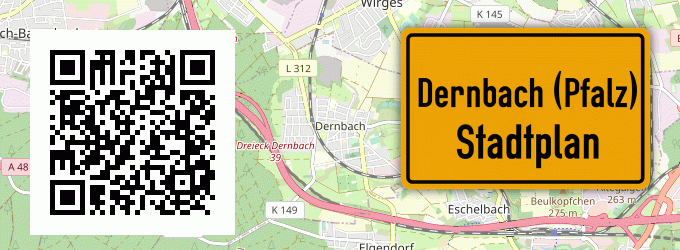 Stadtplan Dernbach (Pfalz)