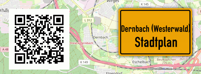 Stadtplan Dernbach (Westerwald)
