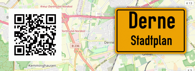 Stadtplan Derne