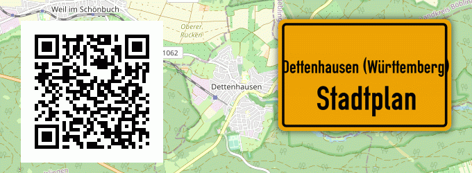Stadtplan Dettenhausen (Württemberg)