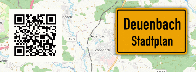 Stadtplan Deuenbach