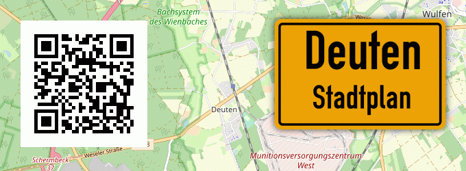 Stadtplan Deuten, Westfalen