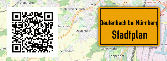 Stadtplan Deutenbach bei Nürnberg