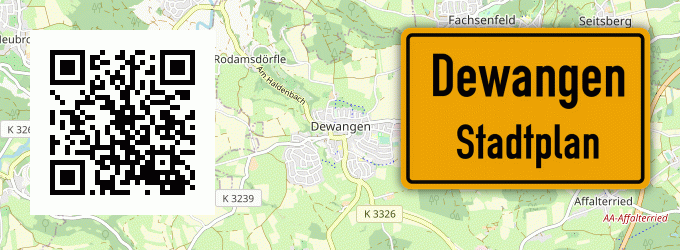 Stadtplan Dewangen
