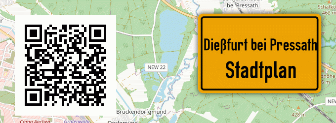 Stadtplan Dießfurt bei Pressath