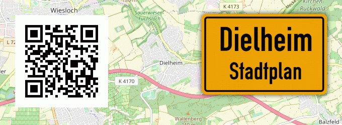 Stadtplan Dielheim