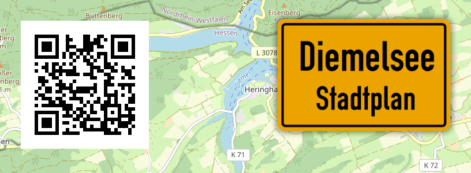 Stadtplan Diemelsee