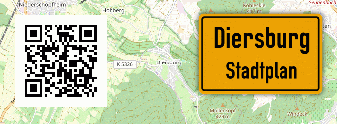 Stadtplan Diersburg
