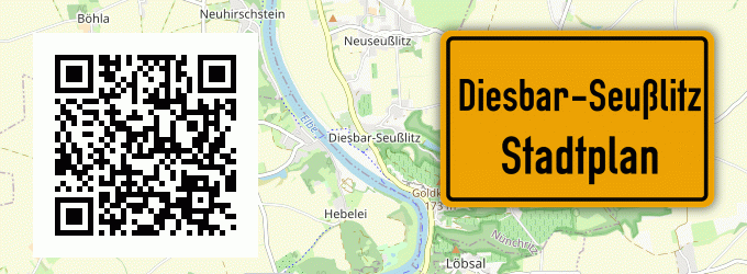 Stadtplan Diesbar-Seußlitz