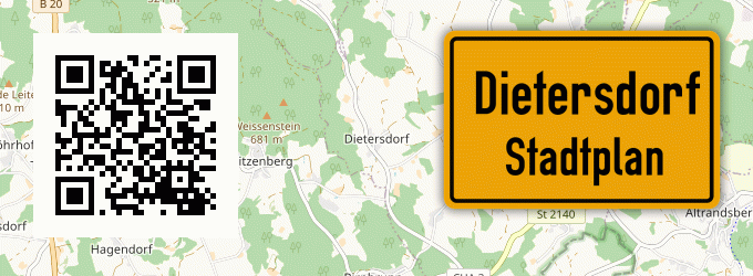 Stadtplan Dietersdorf, Mittelfranken