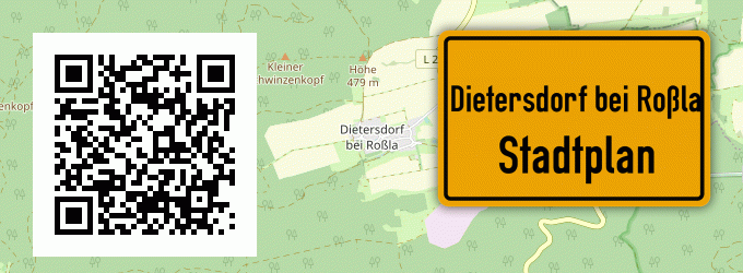 Stadtplan Dietersdorf bei Roßla
