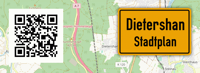 Stadtplan Dietershan