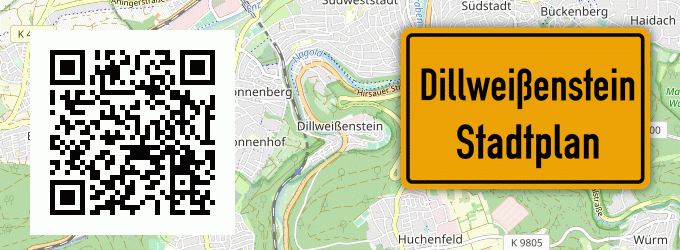 Stadtplan Dillweißenstein