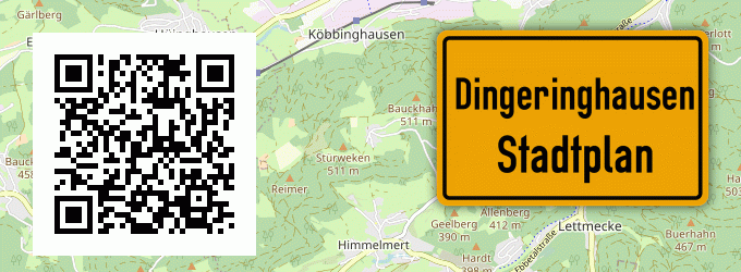 Stadtplan Dingeringhausen