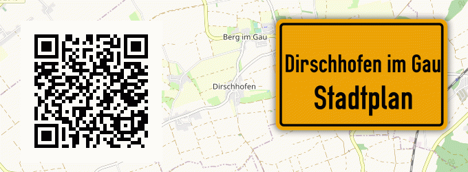 Stadtplan Dirschhofen im Gau