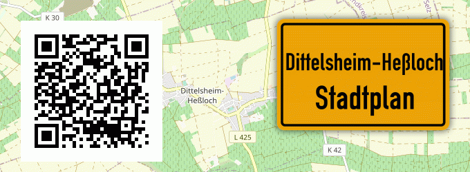 Stadtplan Dittelsheim-Heßloch