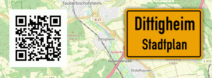 Stadtplan Dittigheim