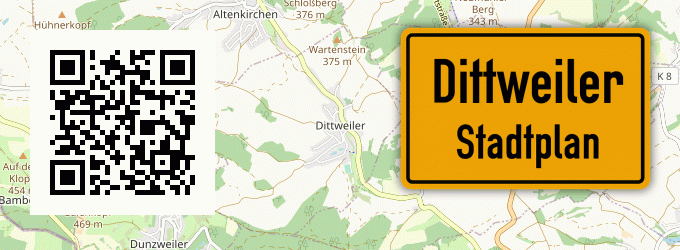 Stadtplan Dittweiler, Pfalz