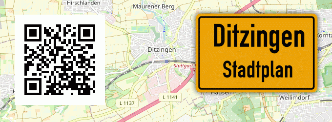 Stadtplan Ditzingen