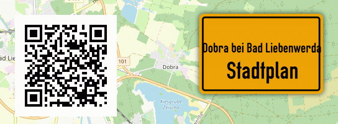 Stadtplan Dobra bei Bad Liebenwerda