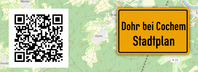 Stadtplan Dohr bei Cochem