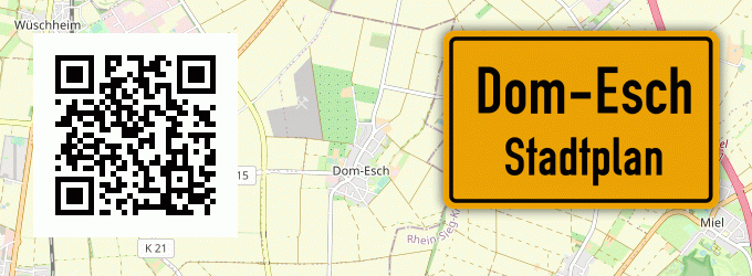 Stadtplan Dom-Esch
