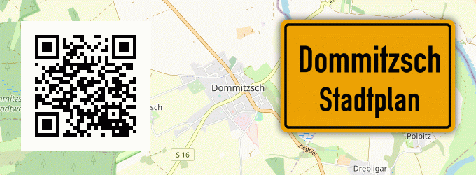 Stadtplan Dommitzsch