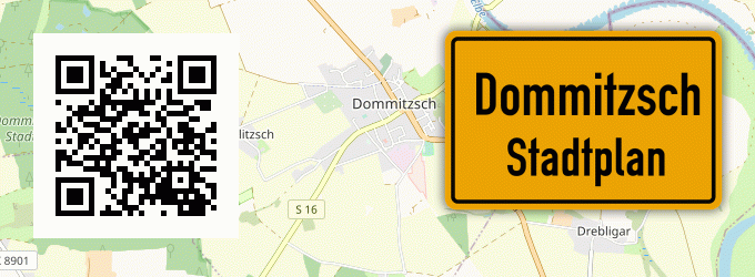 Stadtplan Dommitzsch
