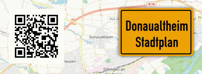 Stadtplan Donaualtheim