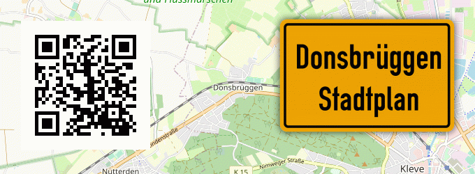 Stadtplan Donsbrüggen