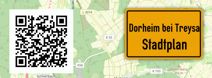 Stadtplan Dorheim bei Treysa