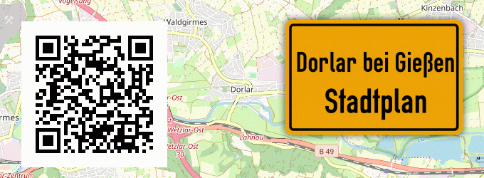 Stadtplan Dorlar bei Gießen
