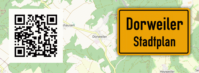 Stadtplan Dorweiler, Hunsrück