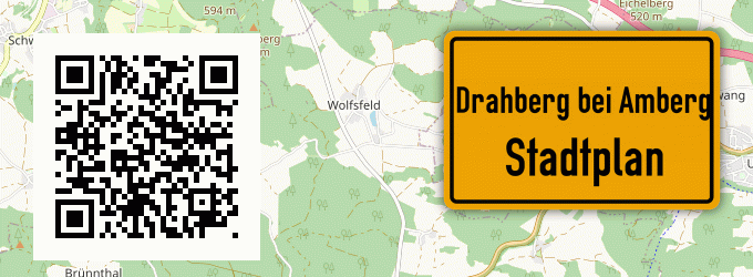 Stadtplan Drahberg bei Amberg, Oberpfalz