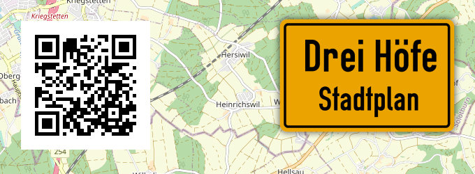 Stadtplan Drei Höfe