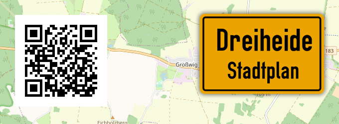 Stadtplan Dreiheide