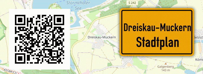 Stadtplan Dreiskau-Muckern