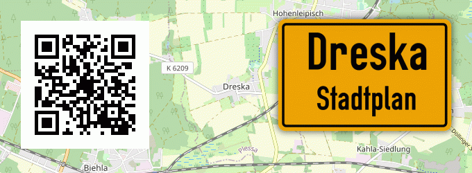 Stadtplan Dreska
