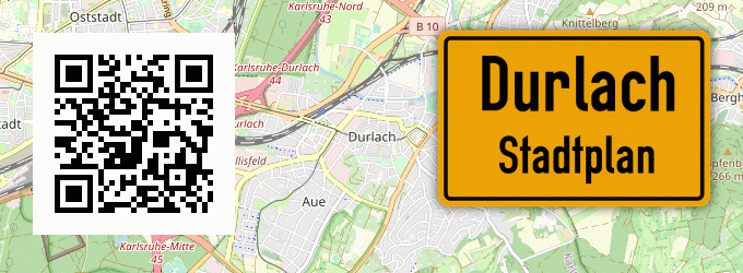 Stadtplan Durlach