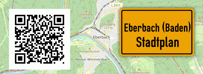 Stadtplan Eberbach (Baden)